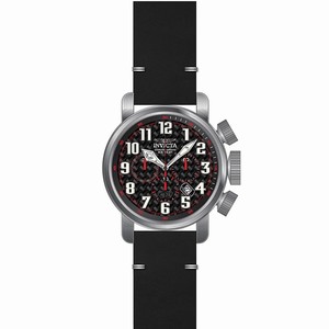 Invicta Black Carbon Fiber Quartz Watch #22261 (Men Watch)