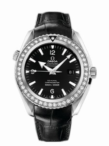 Omega Automatic COSC Diamonds Sets Bezel Seamaster Planet Watch #222.18.46.20.01.001 (Men Watch)