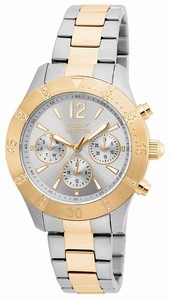 Invicta Silver Dial Stainless Steel Band Watch #22305 (Women Watch)