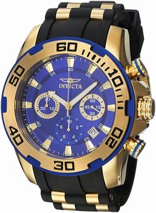 Invicta Blue Dial Stainless Steel Band Watch #22313 (Men Watch)