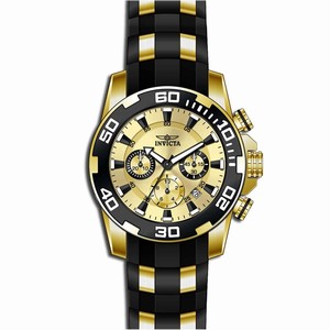 Invicta Gold Quartz Watch #22346 (Men Watch)