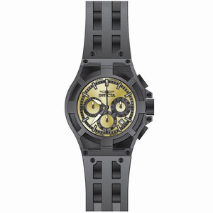 Invicta Gold Dial Plastic Band Watch #22371 (Men Watch)