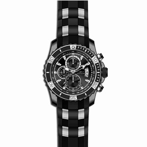 Invicta Black Dial Uni-directional Rotating Titanium Band Watch #22455 (Men Watch)