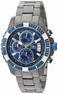 Invicta Blue Dial Titanium Band Watch #22461 (Men Watch)