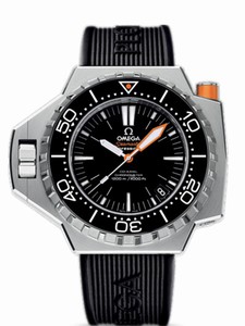 Omega 55 X 48MM Automatic Chronometer Ploprof 1200M Black Dial Stainless Steel Case With Black Rubber Strap Watch #224.32.55.21.01.001 (Men Watch)