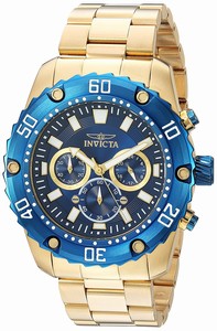 Invicta Blue Dial Stainless Steel Band Watch #22518 (Men Watch)