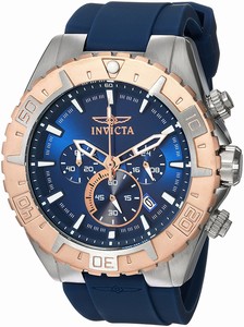 Invicta Blue Dial Stainless Steel Band Watch #22523 (Men Watch)