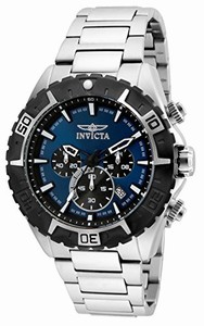 Invicta Blue Dial Stainless Steel Watch #22526 (Men Watch)