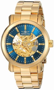 Invicta Gold Dial Stainless Steel Band Watch #22575 (Men Watch)