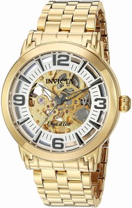 Invicta Gold Dial Stainless Steel Band Watch #22599 (Men Watch)