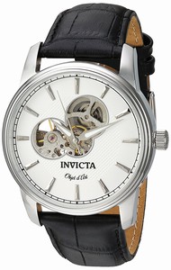 Invicta Invicta Object D Art Automatic Black Leather Watch # 22616 (Men Watch)