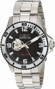 Invicta Black (with A Skeletal Window) Automatic Watch #22624 (Men Watch)