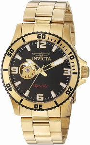 Invicta Black Dial Stainless Steel Band Watch #22625 (Men Watch)