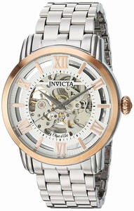 Invicta Silver Skeleton Automatic Watch #22628 (Men Watch)