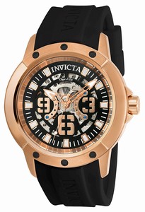 Invicta Black Skeleton Automatic Watch #22631 (Men Watch)