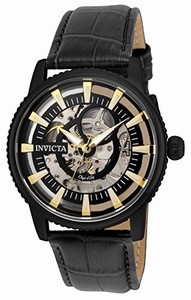 Invicta Black Skeleton Automatic Watch #22645 (Men Watch)