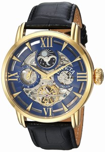 Invicta Object D Art Automatic Skeleton Dial Black Leather Watch # 22651 (Men Watch)