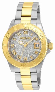 Invicta Silver Glitter Quartz Watch #22709 (Women Watch)