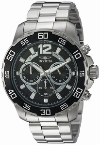 Invicta Black Dial Stainless Steel Band Watch #22712 (Men Watch)