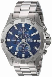 Invicta Blue Dial Stainless Steel Band Watch #22750 (Men Watch)