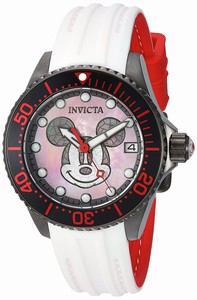 Invicta Date White Silicone Disney Limited Edition Watch # 22755 (Women Watch)