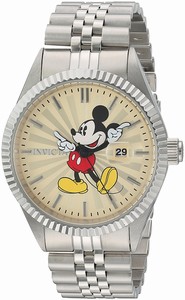 Invicta Champagne (mickey Mouse Logo) Quartz Watch #22769 (Men Watch)