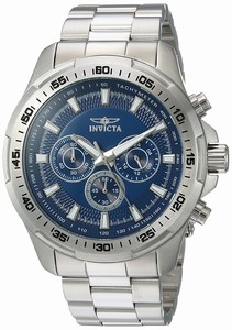 Invicta Blue Dial Stainless Steel Band Watch #22781 (Men Watch)