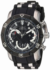 Invicta Black Dial Stainless Steel Band Watch #22797 (Men Watch)