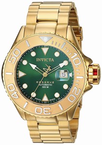 Invicta Green Dial Stainless Steel Band Watch #22857 (Men Watch)