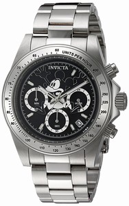 Invicta Black Dial Stainless Steel Watch #22864 (Men Watch)