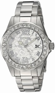 Invicta Silver Dial Stainless Steel Band Watch #22869 (Women Watch)