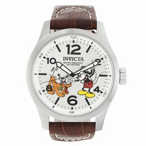 Invicta Analog Brown Leather Disney Limited Edition Watch # 22874 (Men Watch)