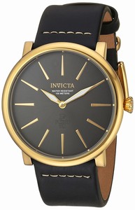 Invicta I Force Quartz Analog Black Leather Watch # 22933 (Men Watch)