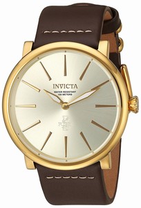 Invicta Quartz Analog Brown Leather Watch # 22935 (Men Watch)