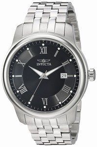 Invicta Black Dial Stainless Steel Band Watch #23012 (Men Watch)