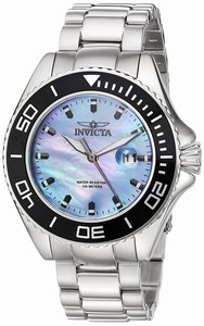 Invicta Light Blue Mother Of Pearl Quartz Watch #23067 (Men Watch)