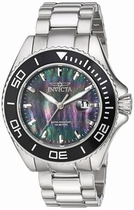 Invicta Black Dial Stainless Steel Watch #23068 (Men Watch)