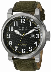 Invicta Aviator Automatic Date Green Silicone Watch # 23073 (Men Watch)