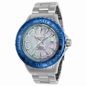 Invicta Platinum Mother Of Pearl Automatic Watch #23137 (Men Watch)