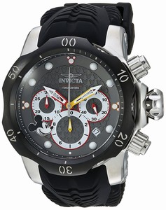 Invicta Black Dial Stainless Steel Band Watch #23164 (Men Watch)