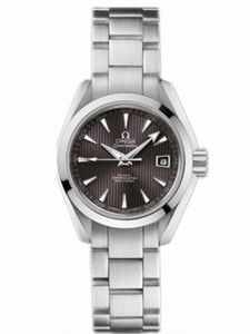 Omega 30mm Automatic Chronometer Aqua Terra Gray Dial Stainless Steel Case Wtih Stainless Steel Bracelet Watch #231.10.30.20.06.001 (Women Watch)
