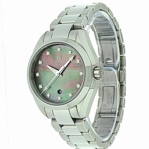Omega Dark Mother Of Pearl Automatic Watch #231.10.34.20.57.001 (Women Watch)