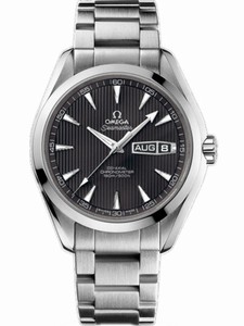 Omega 43mm Automatic Chronometer Aqua Terra Annual Calendar Black Dial Stainless Steel Case With Stainless Steel Bracelet Watch #231.10.43.22.06.001 (Men Watch)