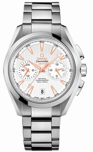 Omega Seamaster Aqua Terra Co-Axial Automatic Chronometer GMT Chronograph Stainless Steel Watch# 231.10.43.52.02.001 (Men Watch)