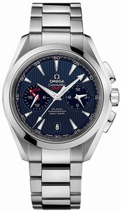 Omega Seamaster Aqua Terra Co-Axial GMT Chronograph Stainless Steel Watch# 231.10.43.52.03.001 (Men Watch)