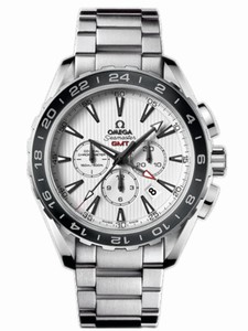Omega 44mm Automatic Chronometer Aqua Terra Chronograph White Dial Stainless Steel Case With Stainless Steel Bracelet Watch #231.10.44.52.04.001 (Men Watch)
