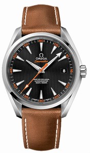 Omega Seamaster Aqua Terra Master Co-Axial Automatic Chronometer Date Brown Leather Watch# 231.12.42.21.01.002 (Men Watch)