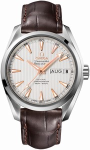 Omega Seamaster Aqua Terra Co-Axial Automatic Chronometer Annual Calender Brown Leather Watch# 231.13.39.22.02.001 (Men Watch)
