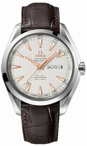 Omega Seamaster Aqua Terra Co-Axial Chronometer Annual Calender Brown Leather Watch# 231.13.43.22.02.003 (Men Watch)
