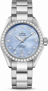 Omega Lavender Mother of Pearl Automatic Watch # 231.15.34.20.57.002 (Women Watch)
